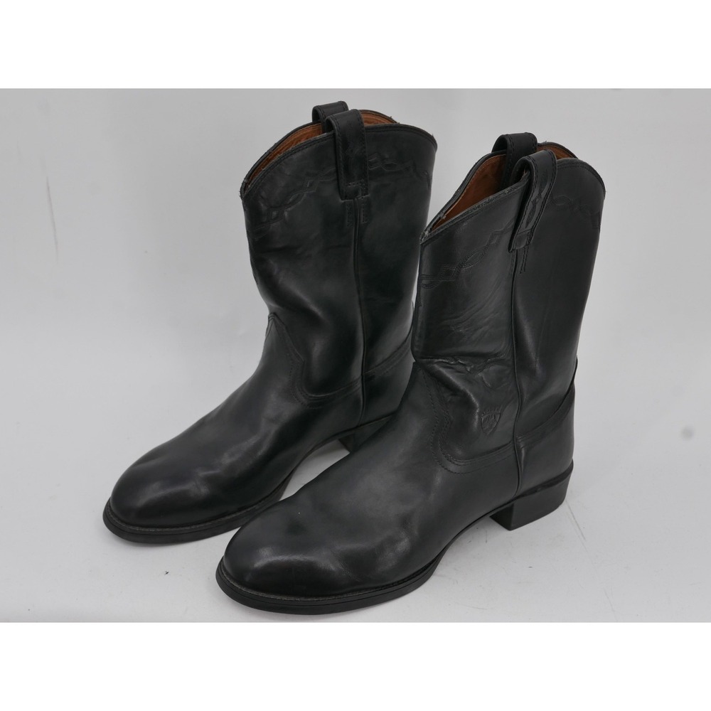 Ariat Western Boots Black Leather Mid-Calf ATS Style 35501 Men's Size 11 EE